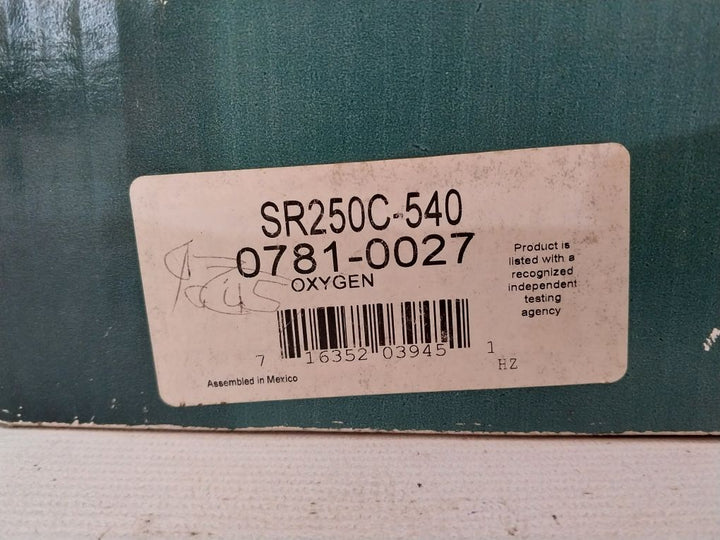 Victor Sr250C-540 Oxygen Cylinder Regulator