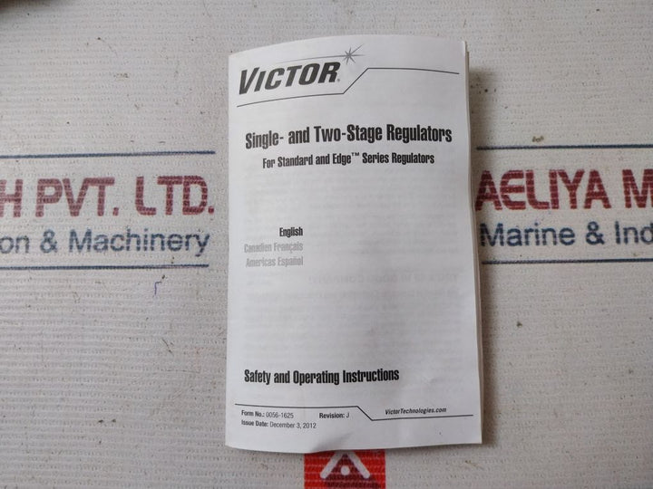 Victor Sr460A-510 Acetylene Gas Pressure Regulator