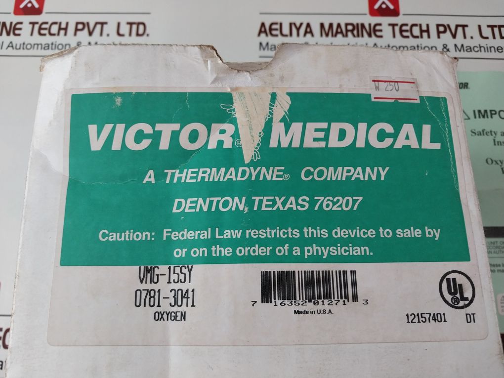 Victor Vmg-15Sy Medical Oxygen Regulator Dual Gauge
