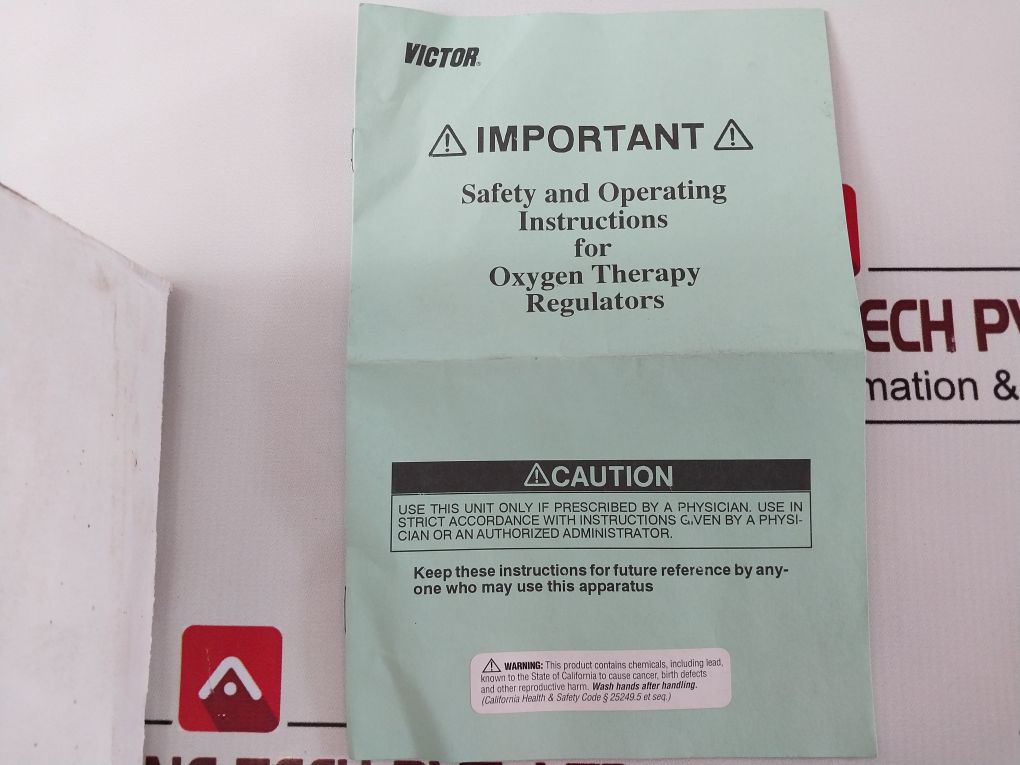 Victor Vmg-15Sy Medical Oxygen Regulator Dual Gauge