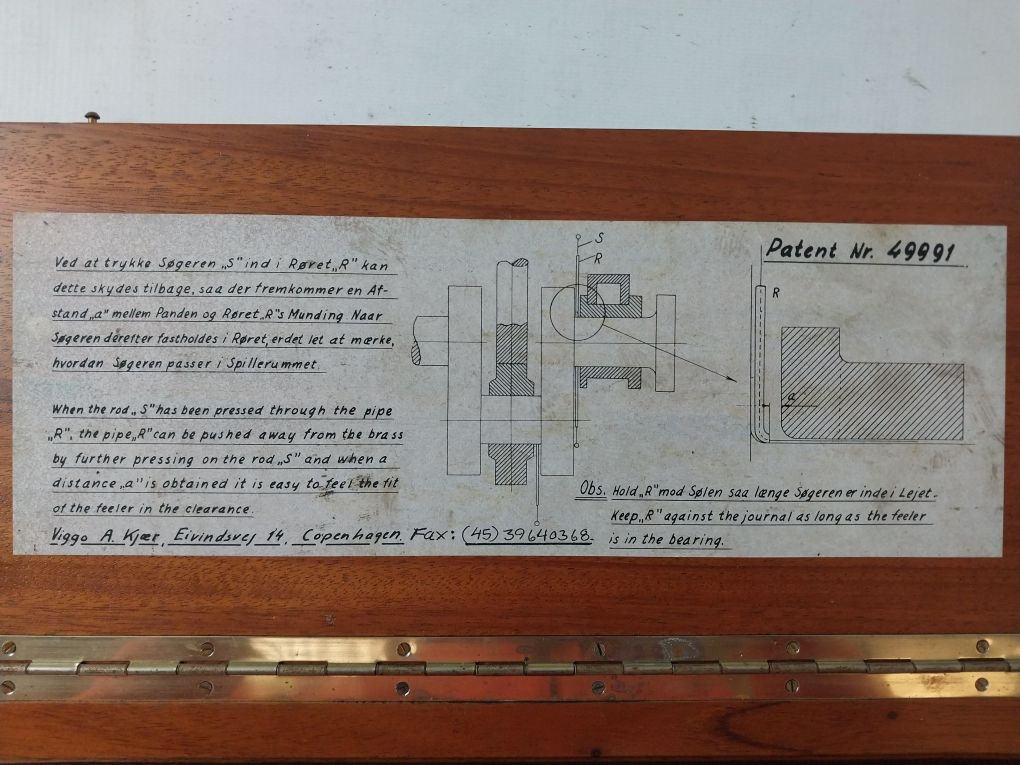 Viggo A.Kjaer 49991 Bearing Feeler Gauge Set