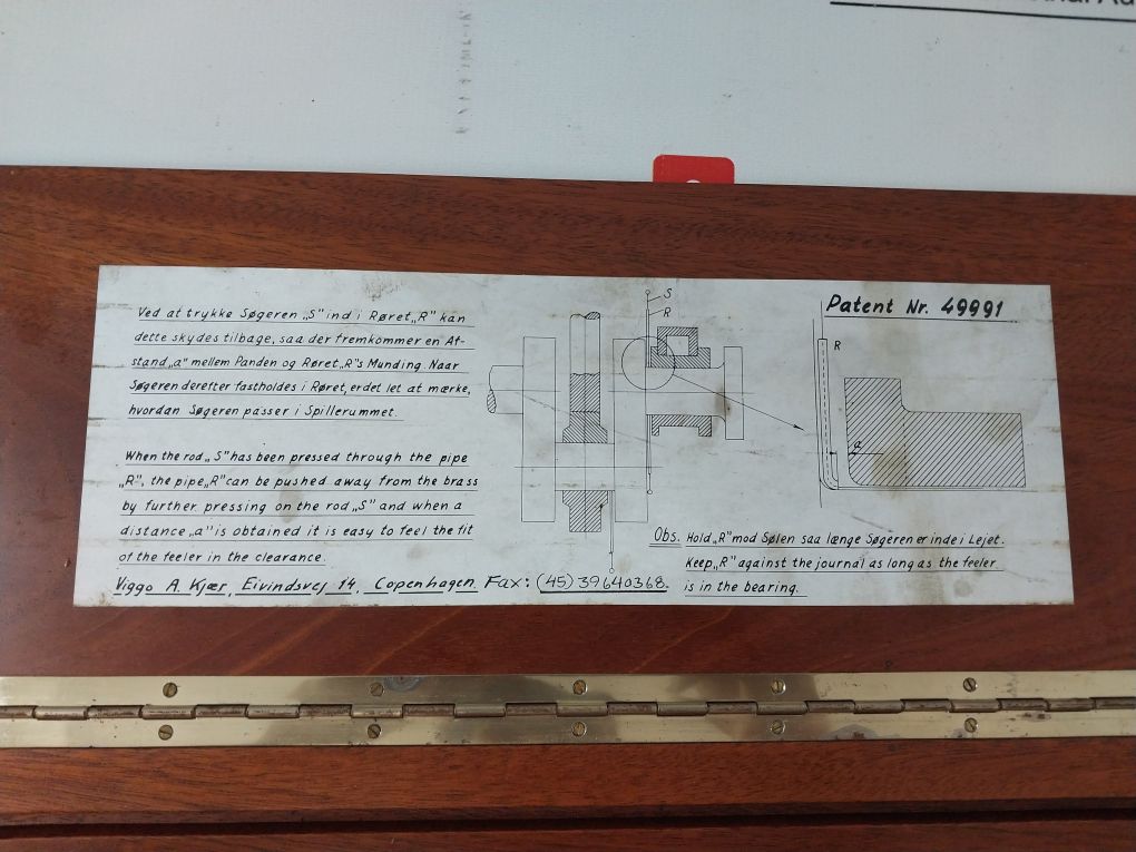 Viggo A.Kjaer 49991 Bearing Feeler Gauge Set