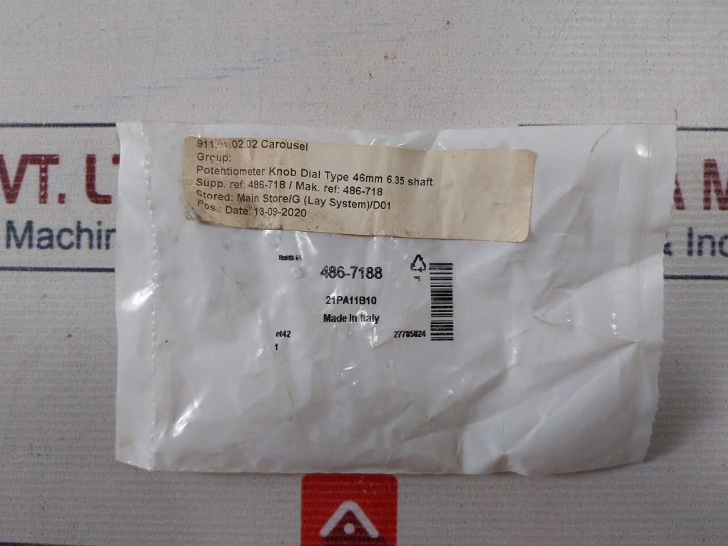 Vishay 21P-a-11 Potentiometer Knob For Dial Type 46Mm 6.35 Shaft