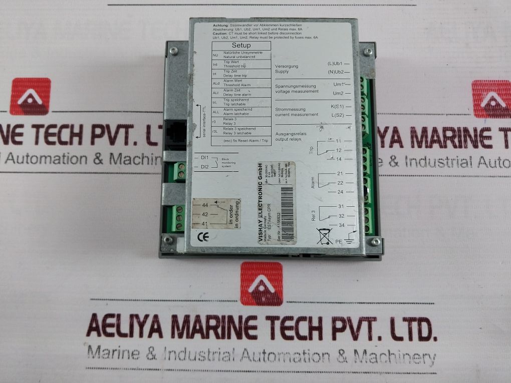 Vishay Esta Sym Cpr Unbalance-protection Relay