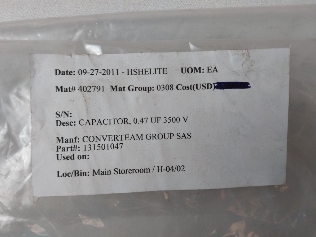 Vishay Kmkp 3500-0,47Say Pec Capacitor 0.47 Uf 3500 V