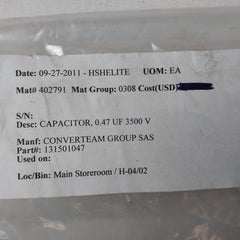 Vishay Kmkp 3500-0,47Say Pec Capacitor 0.47 Uf 3500 V