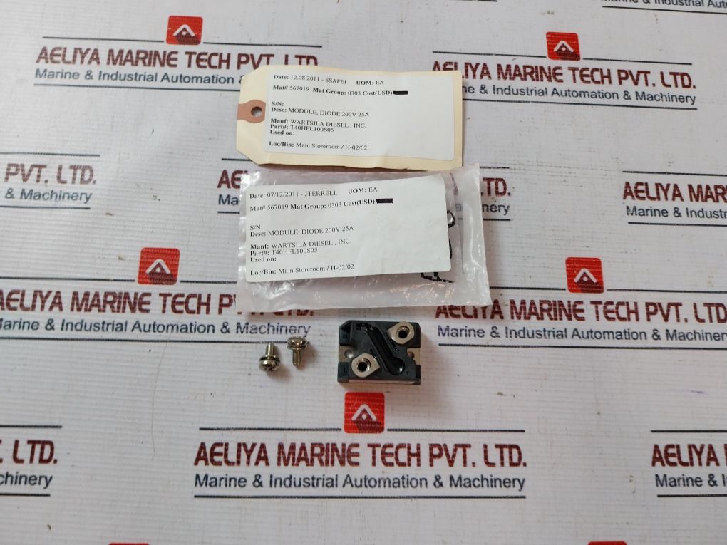 Vishay T40Hfl100S05 Rectifier Diode Module 200V 25A
