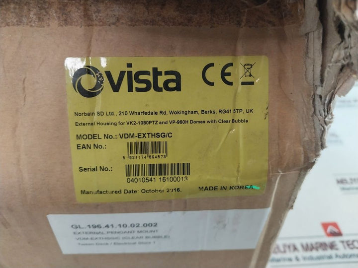 Vista Vdm-exthsg/C External Pendant Mount Set