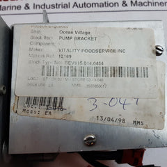 Vitality 605027 Pump Bracket 120 V