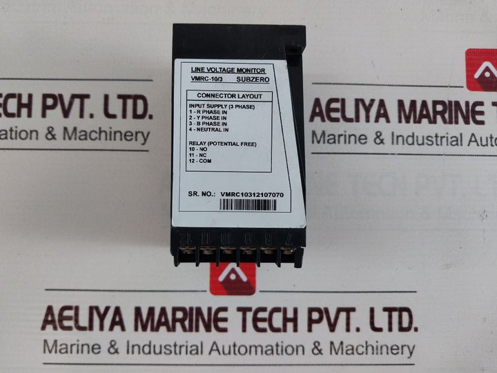 Subzero Vmrc-10/3 Three Phase Line Voltage Monitor