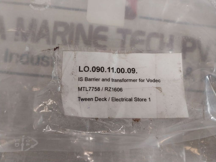 Vodec Mt7758/Rz1606 Barrier And Transformer