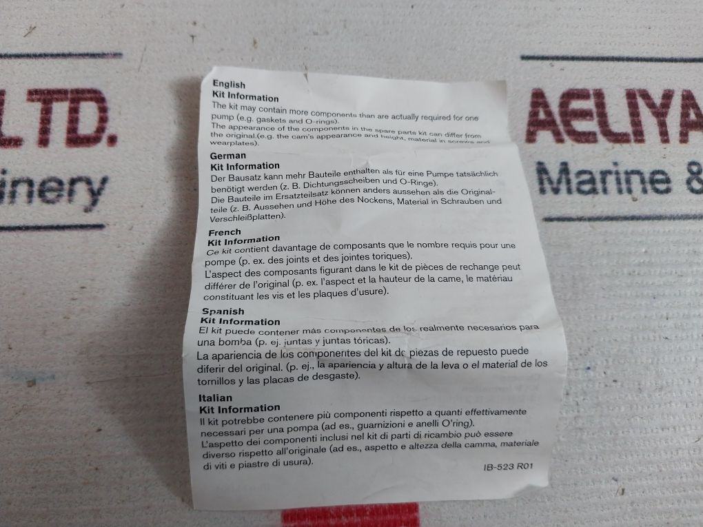 Volvo Penta 21951396 Sea Water Pump Rear Kit