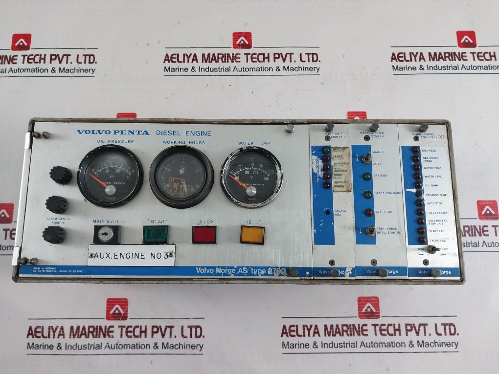 Volvo Penta Type 2700 Engine Controller 0-10 Kg/Cm2 0-150 Psi