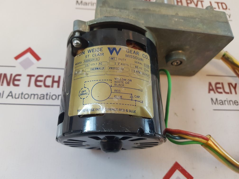 Von Weise Gear V00838Ai31 Gear Motor Vw31