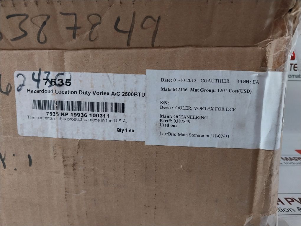 Vortec A/C 7535 Vortex Cooler Kit 2500Btu