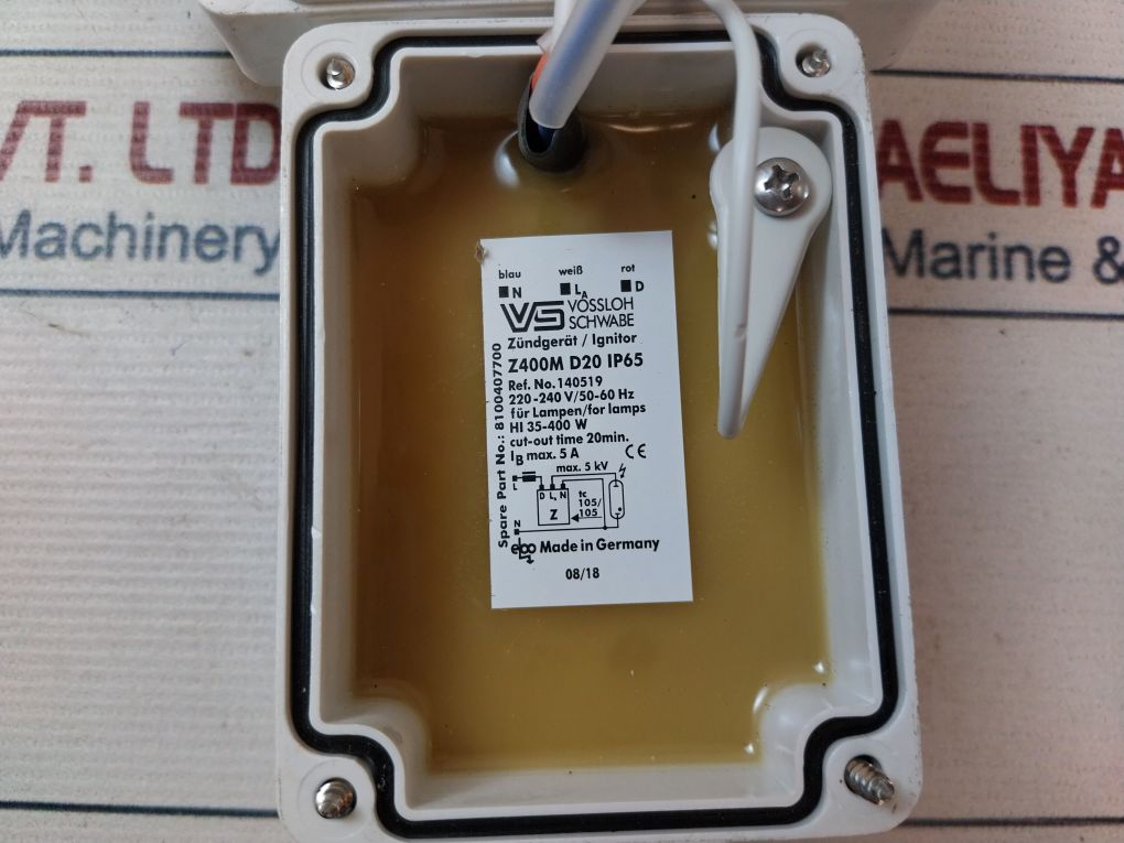 Vossloh Schwabe 8100407700 Ignitor With Accessories