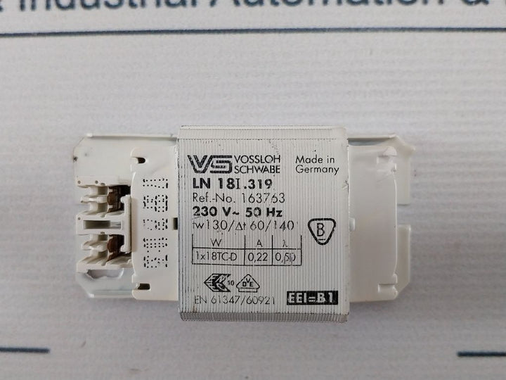 Vossloh Schwabe Ln 18I.319 Ballast 230V 