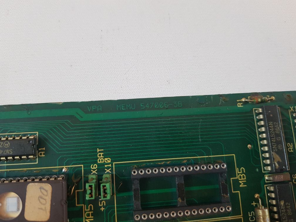 Valmet Memu 547006-3B,547006-3A Circuit Board