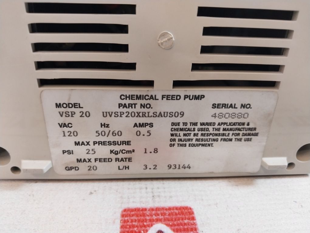 Vsp 20 Chemical Feed Pump