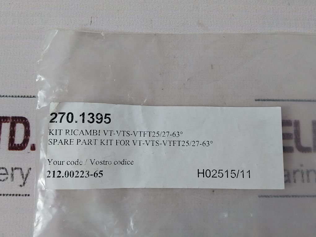 Vt-vts-vtft25/27-63° Thermostat Spare Part Repair Kit 270.1395