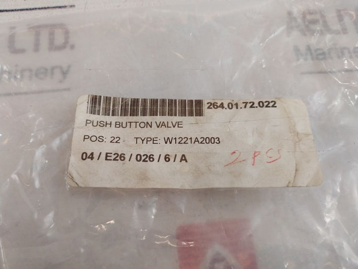 W1221A2003 Push Button Valve