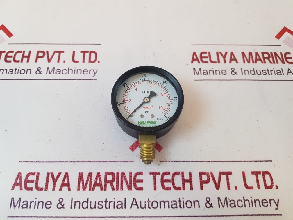 Waaree En 837-1 Pressure Gauge 0 To 150 Psi0 To 10 KgCm2
