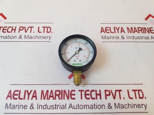 Waaree En 837-1 Pressure Gauge 0 To 150 Psi0 To 10 KgCm2