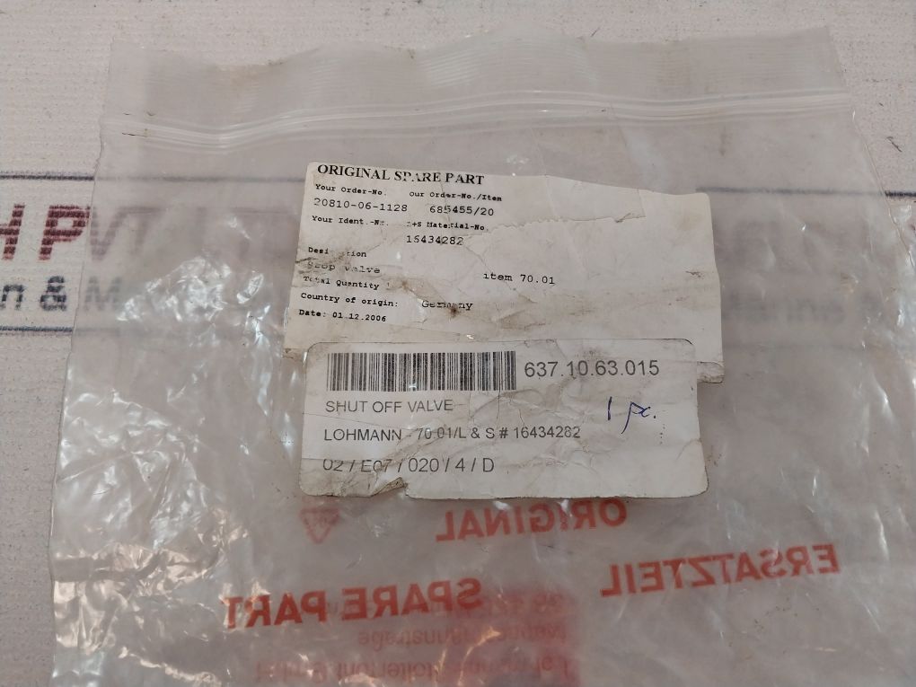 Wabco 4520021070 Shut Off Valve