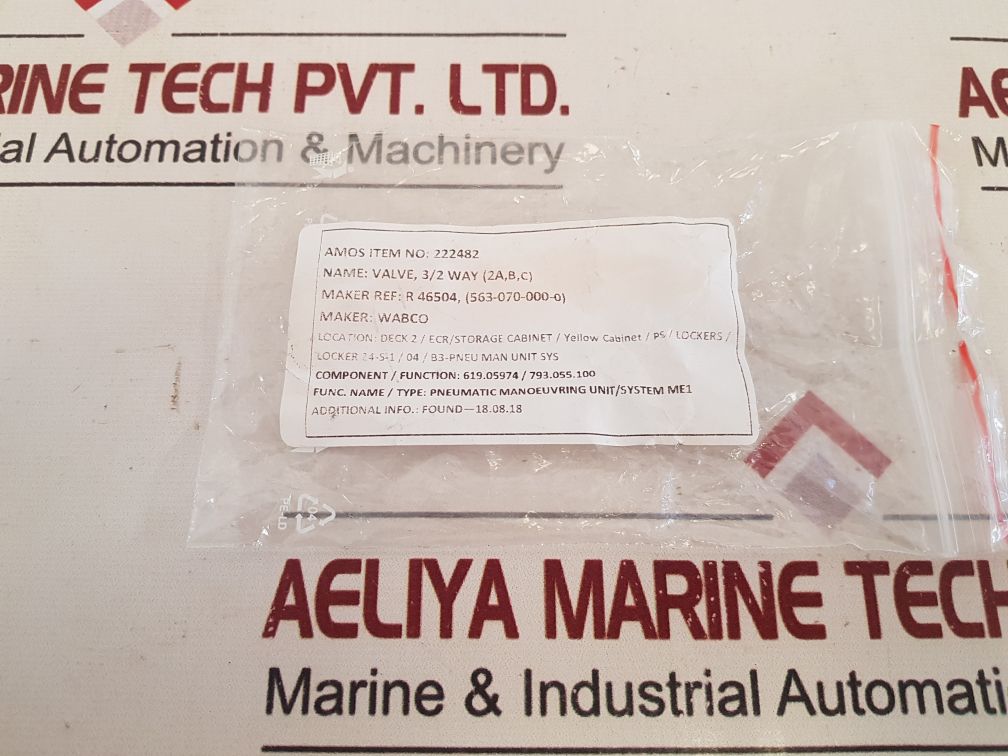 Wabco 5630700000 3/2 Way Valve