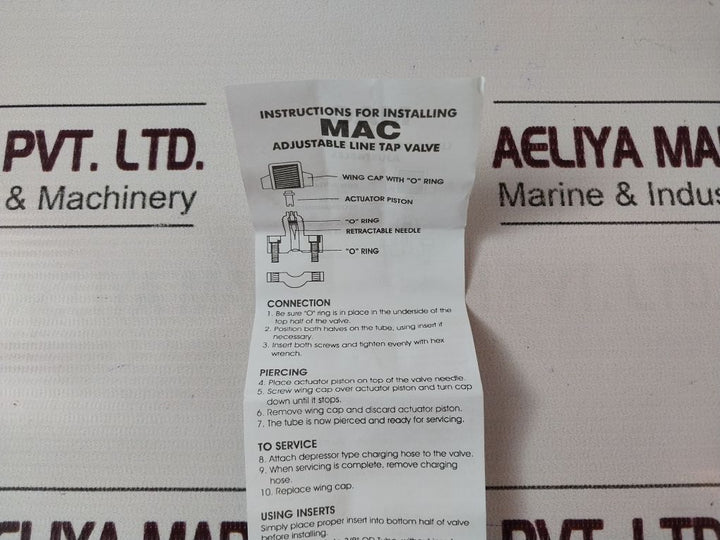 Lot Of 3X Wagner Mac B12-411 Adjustable Line Tap Valve