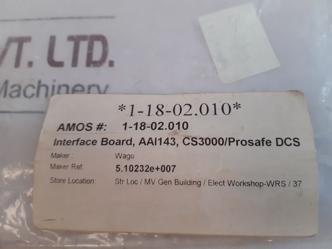 Wago 16Ai-aai143 Interface Board 51023214-1