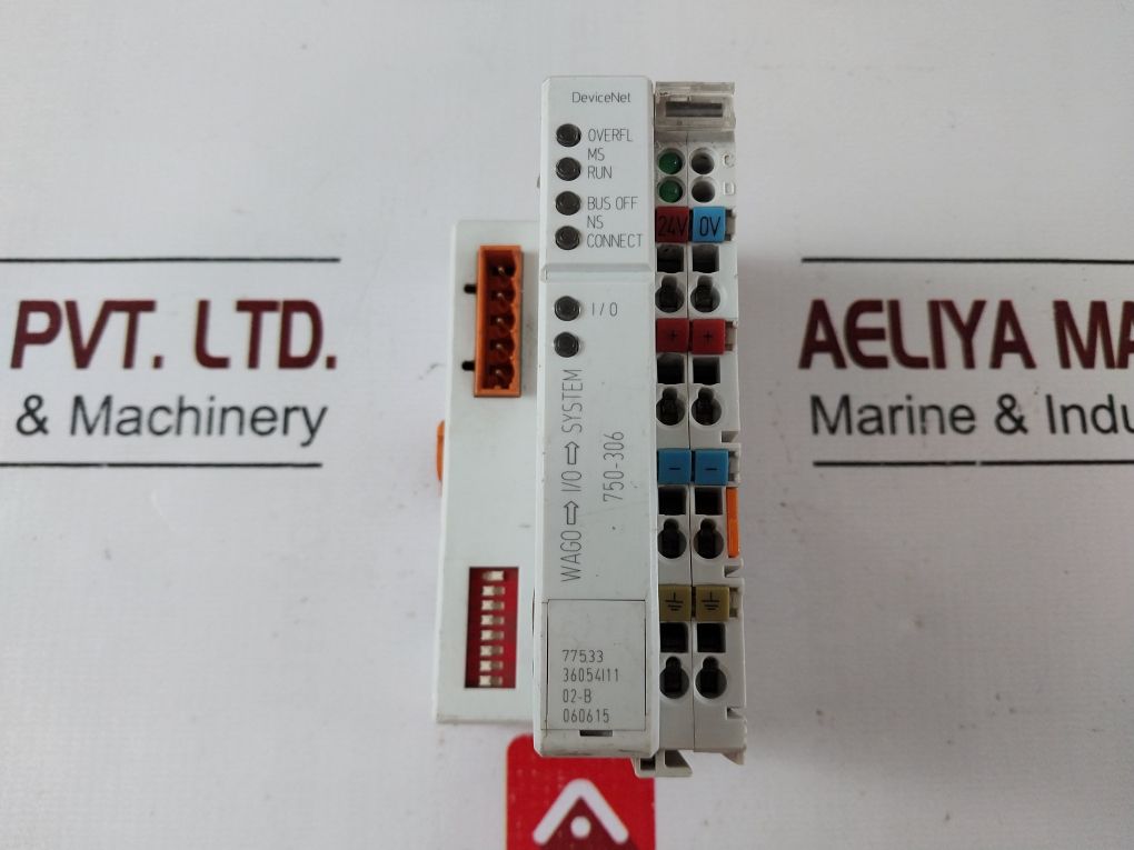 Wago 750-306 Fieldbus Coupler Device Net 24V Dc 36054I1102-b060615