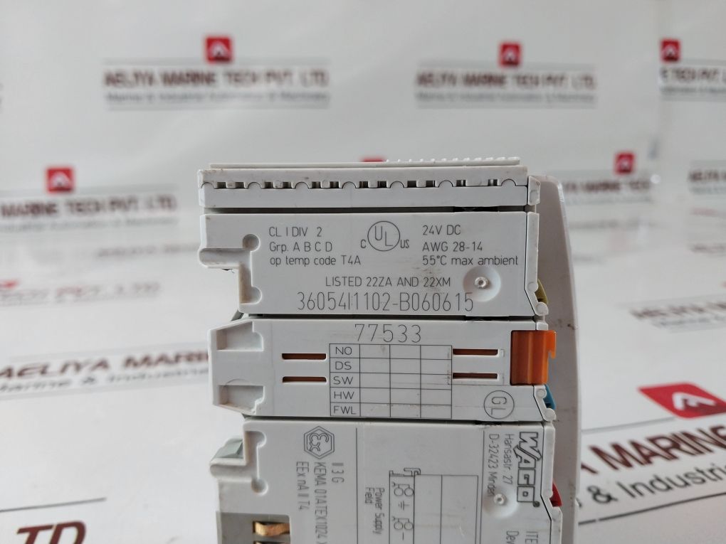 Wago 750-306 Fieldbus Coupler Device Net 24V Dc 36054I1102-b060615