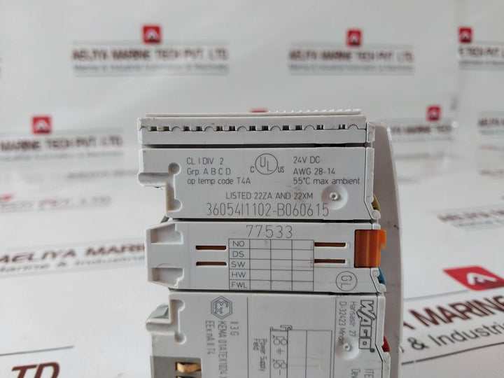 Wago 750-306 Fieldbus Coupler Device Net 24V Dc 36054I1102-b060615