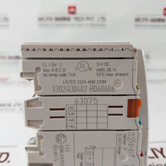Wago 750-306 Fieldbus Coupler Device Net 33024D0402-b060606