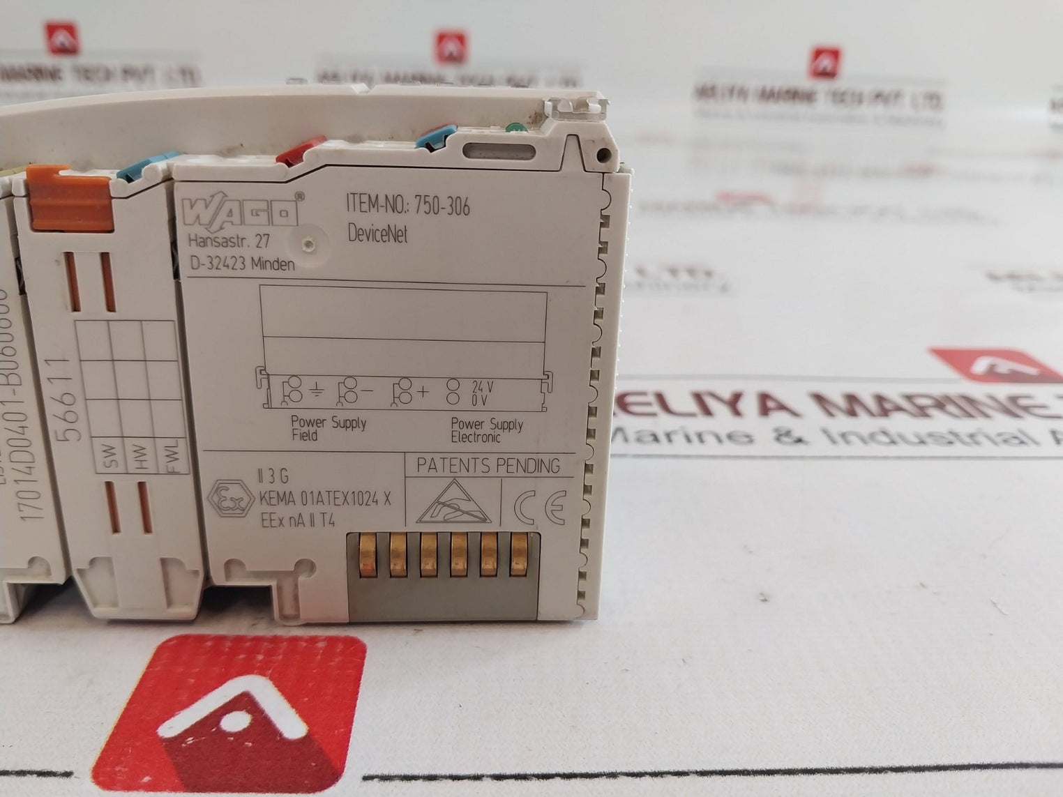 Wago 750-306 Field Bus Coupler Device Net 17014D0401-b060606