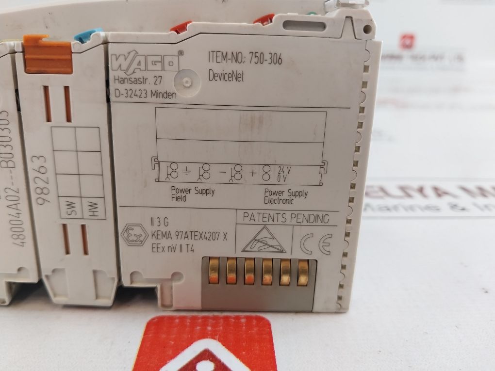 Wago 750-306 Field Bus Coupler Device Net 48004A02---b030303