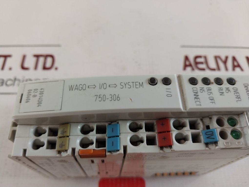 Wago 750-306 Field Bus Coupler Module 43014D0402-b060606