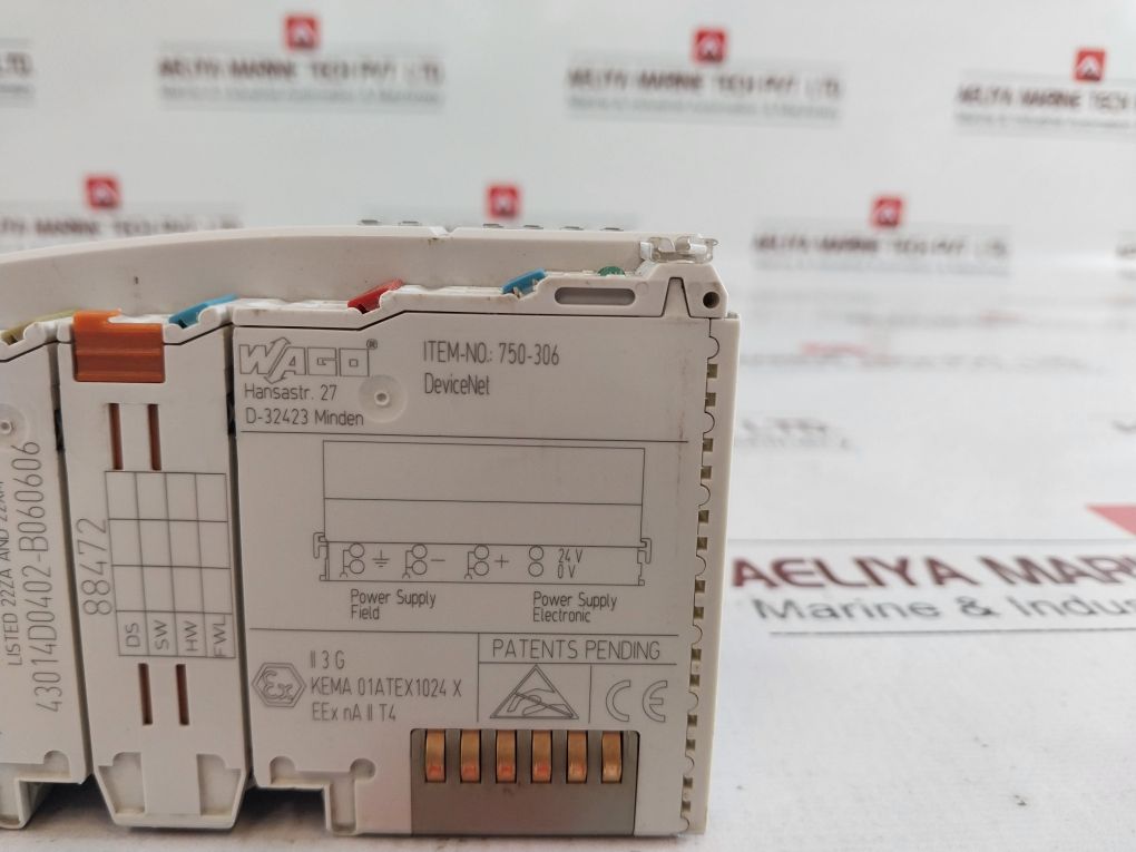Wago 750-306 Field Bus Coupler Module 43014D0402-b060606