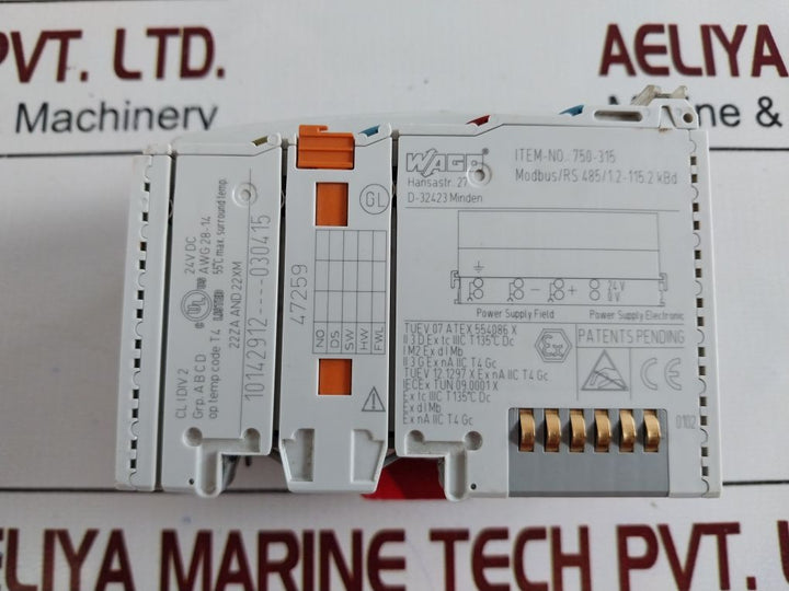 Wago 750-315 Fieldbus Coupler Module 10142912----030415