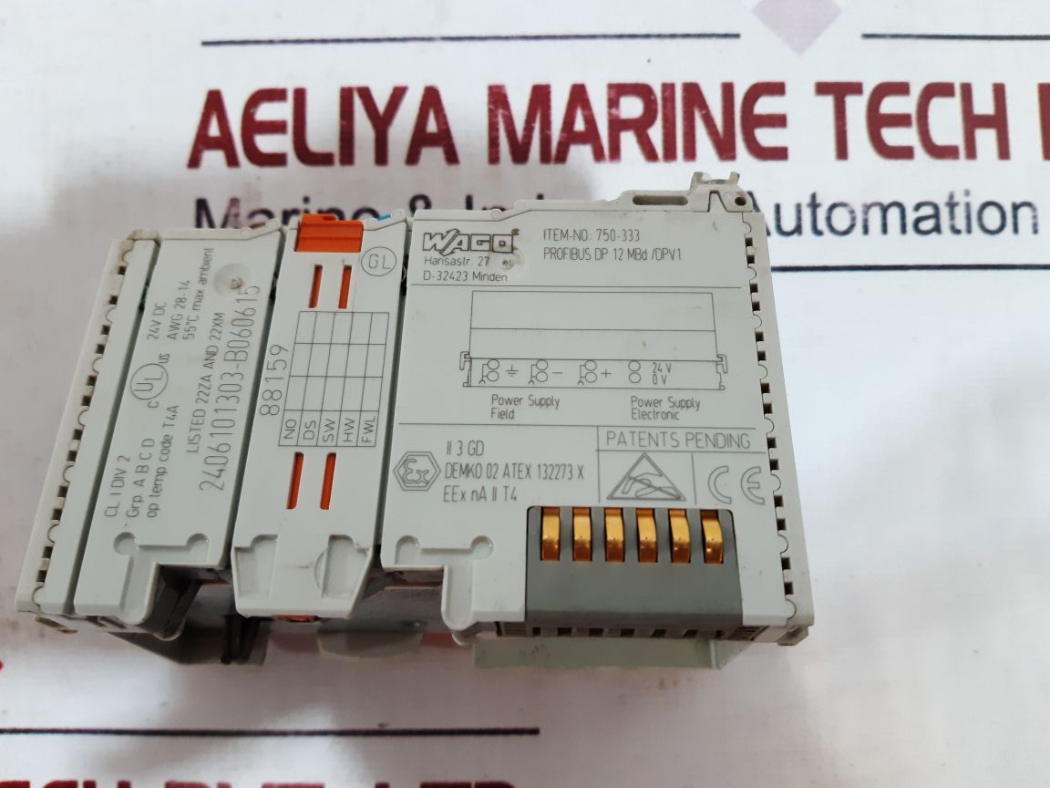 Wago 750-333 Profibus Fieldbus Coupler