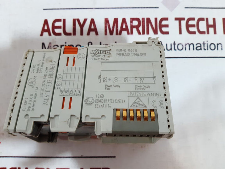 Wago 750-333 Profibus Fieldbus Coupler