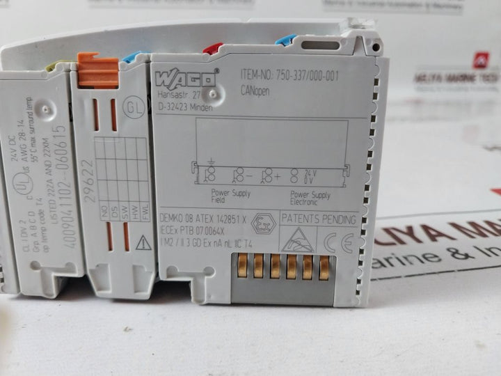 Wago 750-337/000-001 Fieldbus Coupler Module 4009041102--060615