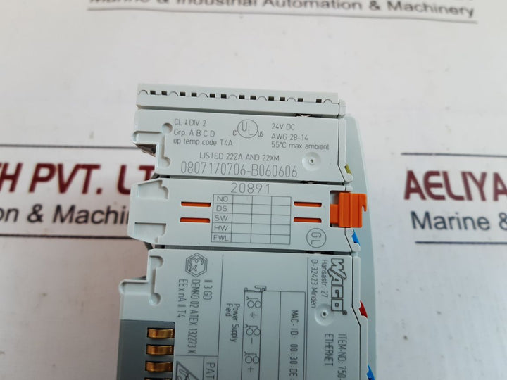 Wago 750-342 ethernet fieldbus coupler