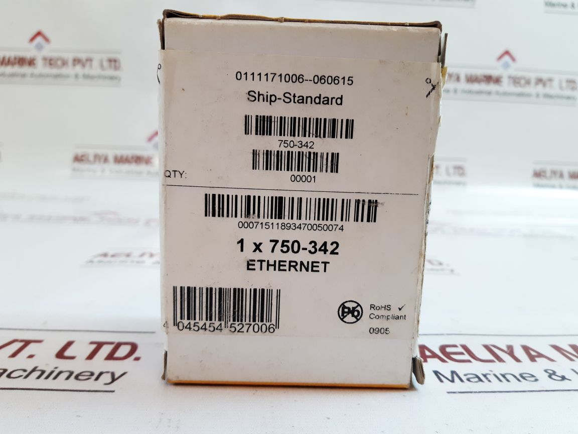 Wago 750-342 ethernet fieldbus coupler 24v dc