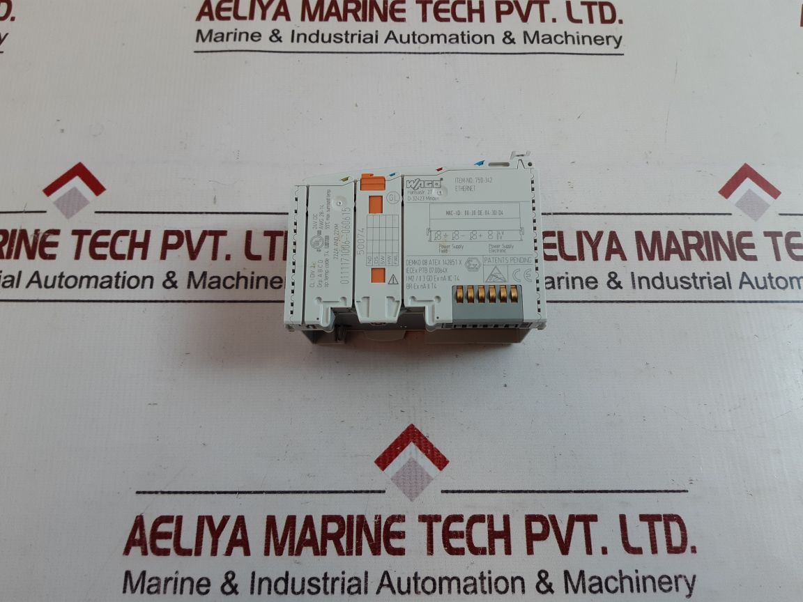 Wago 750-342 ethernet fieldbus coupler 24v dc