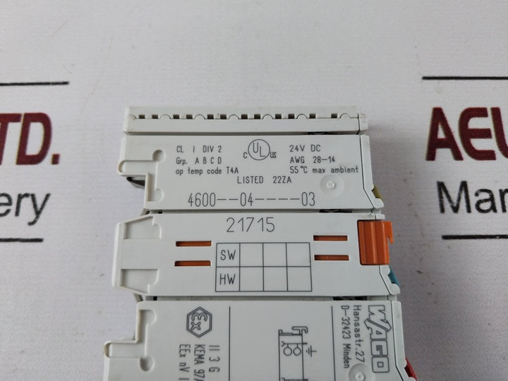 Wago 750-400 I/O Relay Module Free Shipping
