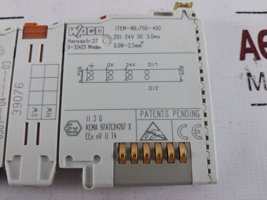 Wago 750-400 2-channel Digital Input Module 0301--04----03