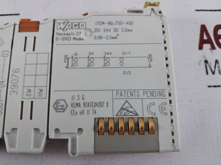 Wago 750-400 2-channel Digital Input Module 0301--04----03