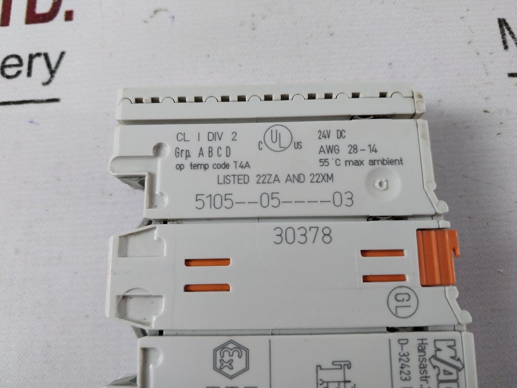 Wago 750-401 Digital Input Module 5105--05----03